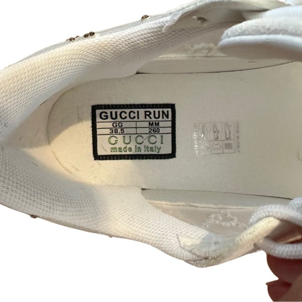 Gucci crystal GG sneaker size 38.5 - Picture 9 of 10
